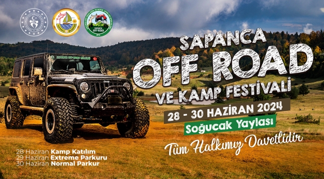 Sapanca'da Off-Road ve Kamp Festivali Başlıyor!