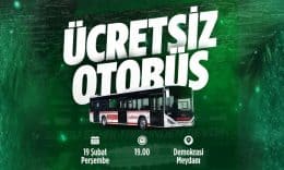 Sakaryaspor–Pendikspor maçı öncesinde taraftarlara ücretsiz ulaşım kolaylığı
