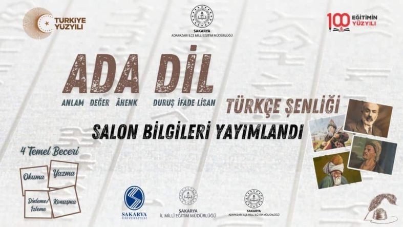 Ada Dil Türkçe Şenliği 1. Etap Sınavı Salon Bilgileri Açıklandı