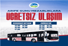 Sakarya Büyükşehir’den Arefe Günü Mezarlık Ziyaretçilerine Ücretsiz Ulaşım Hizmeti