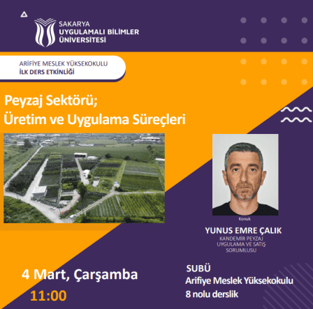Arifiye MYO'da Peyzajda Üretim ve Uygulama Süreçlerine Dair Söyleşi Düzenlendi