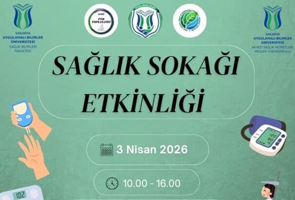 Akyazı Kuyumcular Caddesi'nde Sağlık Sokağı Etkinliği ile Sağlık Farkındalığı Artırılacak