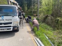 Hendek Hicriye Mahallesi’nde Yol Kenarlarına Çelik Bariyerler Yerleştirildi