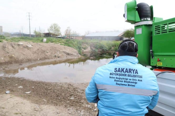 Sakarya’da Sıcak Havalarda Haşere ve Zararlılara Karşı Ekipler Sahada