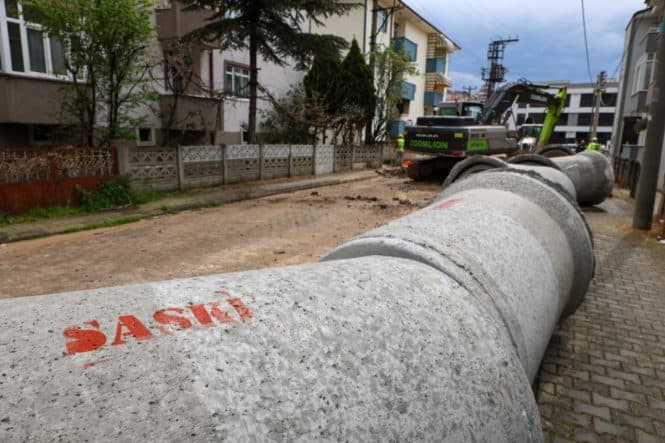 Erenler Dilmen Mahallesi’nde Yeni Yolun Altyapısına 5 Kilometrelik Yağmur Suyu Hattı Kuruluyor