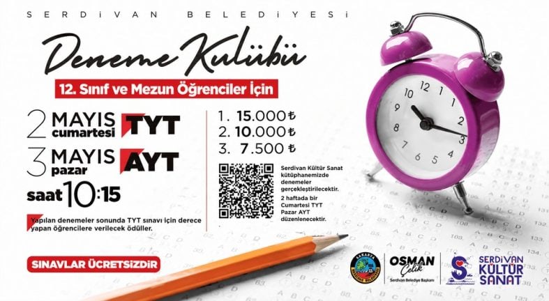 Serdivan Deneme Kulübü’nde Sınavlar Tamamlandı, Öğrencilere Destek Sürüyor